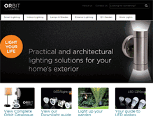 Tablet Screenshot of orbitlighting.co.nz